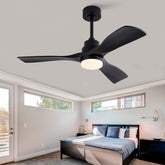 Hot sales 42 Inch Ceiling Fans with Lights and Remote, Black Ceiling Fan for Patios with Light 3 Blades Modern Ceiling Fan Noiseless Reversible DC Motor, Ceiling Fan for Farmhouse