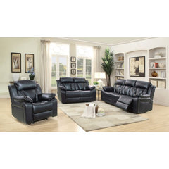 Daria G683-RL Reclining Love seat , BLACK