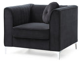 Sleek Modern Sloped Armchair In Black