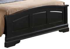 Elegant Traditional Black Full Bed
