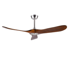 Hot sales 52 Inch Ceiling Fans Without Lights, Solid Wood Ceiling Fan with Remote Control and DC Motor, Ceiling Fan no Light with 3 Blades, Indoor Outdoor Ceiling Fans for Patios, Bedroom