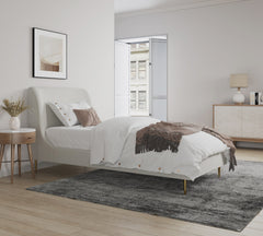 Twin Bed in Cream and Gold