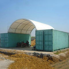 Shipping Container Canopy Shelter 20'x20',18oz PVC