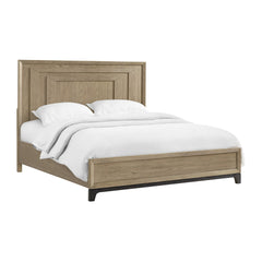 Caramel and Cocoa King Panel Bed