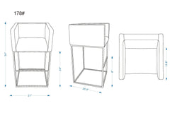 Counter Stool in Gray
