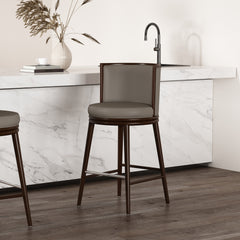 Barstool in Taupe