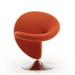 Swivel Lounge Chair in Orange