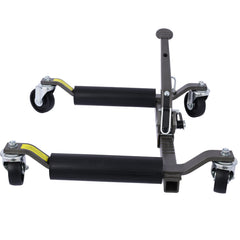 Set of (2) Wheel Dolly Car Skates Vehicle Positioning Hydraulic Tire Jack Ratcheting Foot Pedal Lift Hydraulic Car Wheel Dolly, 1,250lbs