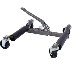 Set of (2) Wheel Dolly Car Skates Vehicle Positioning Hydraulic Tire Jack Ratcheting Foot Pedal Lift Hydraulic Car Wheel Dolly, 1,250lbs