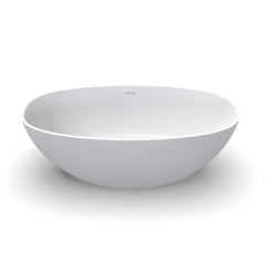 61 inch small size artificial stone solid surface freestanding bathroom bathtub