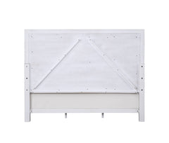 Katia Light Gray Linen, Rustic Gray & Weathered White Finish Queen Bed