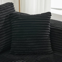 Modular Sectional Couches for Living Room: Right Long Seat (Black) ,SF502CBK