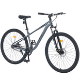 29 Inch Wheels Single Speed Mountain Bike, for Men Women Boys and Girls, Front Suspension, Steel Frame