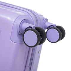 14"/20" 2 pcs/set in ABS Spinner Wheel Luggage, with Combination Lock,14" Cosmetic Case (Blue+Purple)