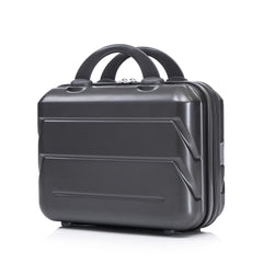 14"/20" 2 pcs/set in ABS Spinner Wheel Luggage, with Combination Lock,14" Cosmetic Case (Dark Gray)