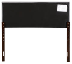 Casual Light Grey Upholstered Headboard King Size