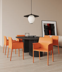 Side Chair in Coral