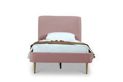 Twin Bed in Blush and Gold