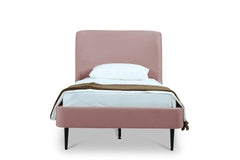 Twin Bed in Blush and Black