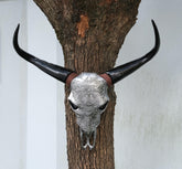 Bone-Inspired Bull Head Hanging Ornament-Resin Craft,Lifelike Details,North American Style