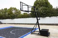 18FT x 24FT Basketball court Mobile Basketball Hoop
