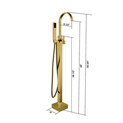 Freestanding Bathtub Faucet with Hand Shower