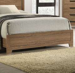 Simple Classic 1pc King Size Bed Panel Headboard Walnut / Chestnut Brown Bedroom Furniture Wooden