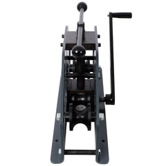 Tube Roller Bender with 6pcs Dies,Pipe Rolling Machine, Pipe Bending Tool for Square, Round Tube, Grey color