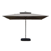9'x 11' Rectangle Cantilever Umbrella with Center Pole, Gray (Base Not Included)