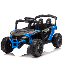 24V Kids ride on UTV W/ 2.4G PC,80W*2,Four-wheel suspension, Anti-Collision bar, High Chassis and Anti-Slip Grip wheels, Bluetooth and Music,Provide a speed of 1.86-3.11mph for Kids Aged 3-5