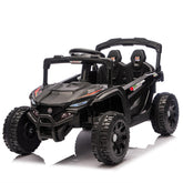 24V Kids ride on UTV W/ 2.4G PC,80W*2,Four-wheel suspension, Anti-Collision bar, High Chassis and Anti-Slip Grip wheels, Bluetooth and Music,Provide a speed of 1.86-3.11mph for Kids Aged 3-5
