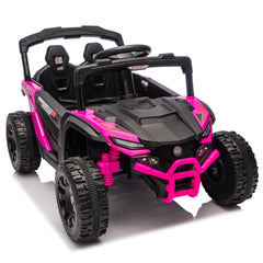 24V Kids ride on UTV W/ 2.4G PC,80W*2,Four-wheel suspension, Anti-Collision bar, High Chassis and Anti-Slip Grip wheels, Bluetooth and Music,Provide a speed of 1.86-3.11mph for Kids Aged 3-5