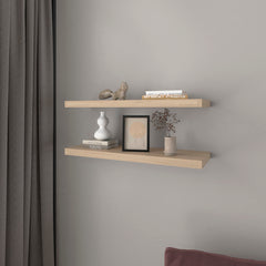 Floating Shelf Dallas, Living Room, Light Pine