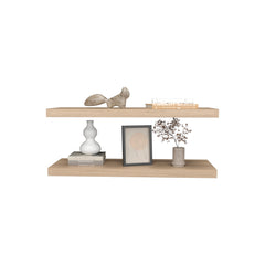 Floating Shelf Dallas, Living Room, Light Pine
