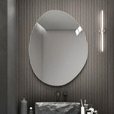 40 in. x 32 in. Modern Asymmetrical Bathroom Wall Mirror, HD Copper-Free Silver Glass, Anti-Oxidation, Vertical Hanging