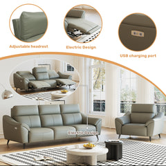 Zero Wall Recliner, 24 Inch Wide Compact Electric Recliner with Quiet Motor & Lumbar Support -Power Recliner Sofa Premium Grey