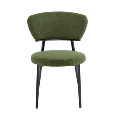 Upholstered Dinning Chair Set of 2-Green