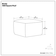 Brody Square Pouf