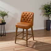 Peoria Elegant Mid-Century Modern Counter Stool for Kitchen Island