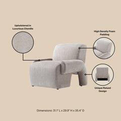 Lounge Chair in Beige