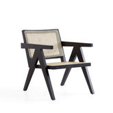 Accent Armchair in Black and Natural