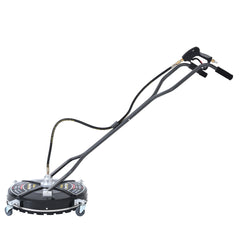 Universal 22" Industrial Plastic Cover Pressure Washer Surface Cleaner for Hot and Cold Water Machines, 3/8" Quick Connection, Recommended min 3450 PSI up to max of 4500 PSI, black