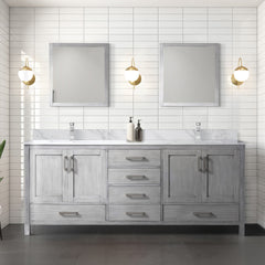 Distressed Grey Double Bath Vanity 80 in. W x 22 in. D