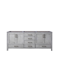 Distressed Grey Double Bath Vanity 80 in. W x 22 in. D