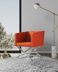 Accent Armchair in Orange