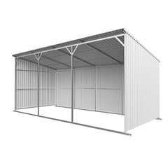 25FT x 12FT Metal Farm Shed -Heavy-Duty Steel Shelter for Driveway & Equipment Storage Shed
