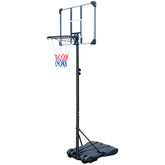 Portable Basketball Hoop Stand with Wheels for Kids Youth Adjustable Height 5.4ft - 7ft Use for Indoor Outdoor Basketball Goals Play Set