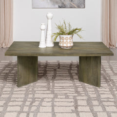 Donovan Mango Brown Rectangular Solid Wood Coffee Table