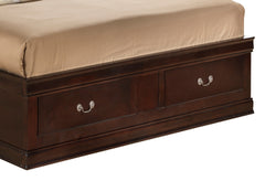 Louis Phillipe G3125B-QSB Queen Storage Bed , Cappuccino