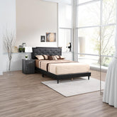 Elegant Black Queen Bed For Modern Bedrooms